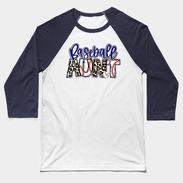 Baseball Aunt Leopard - Baseball Aunt Baseball T-Shirt by Wonder man 